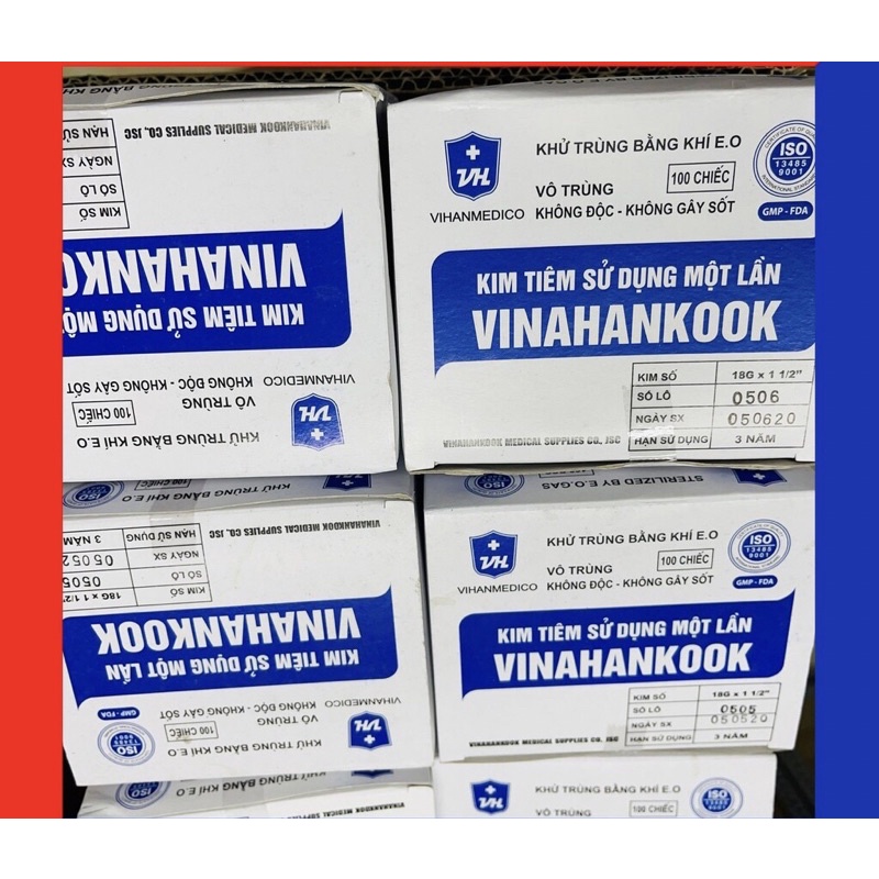 ❤️ Đầu Kim tiêm ép vỉ 18G 20g 23g 25g 26g VINAHANCOOK ĐẦU KIM SẠC LẤY THUỐC 18/20/23/25/26G Vinahankook