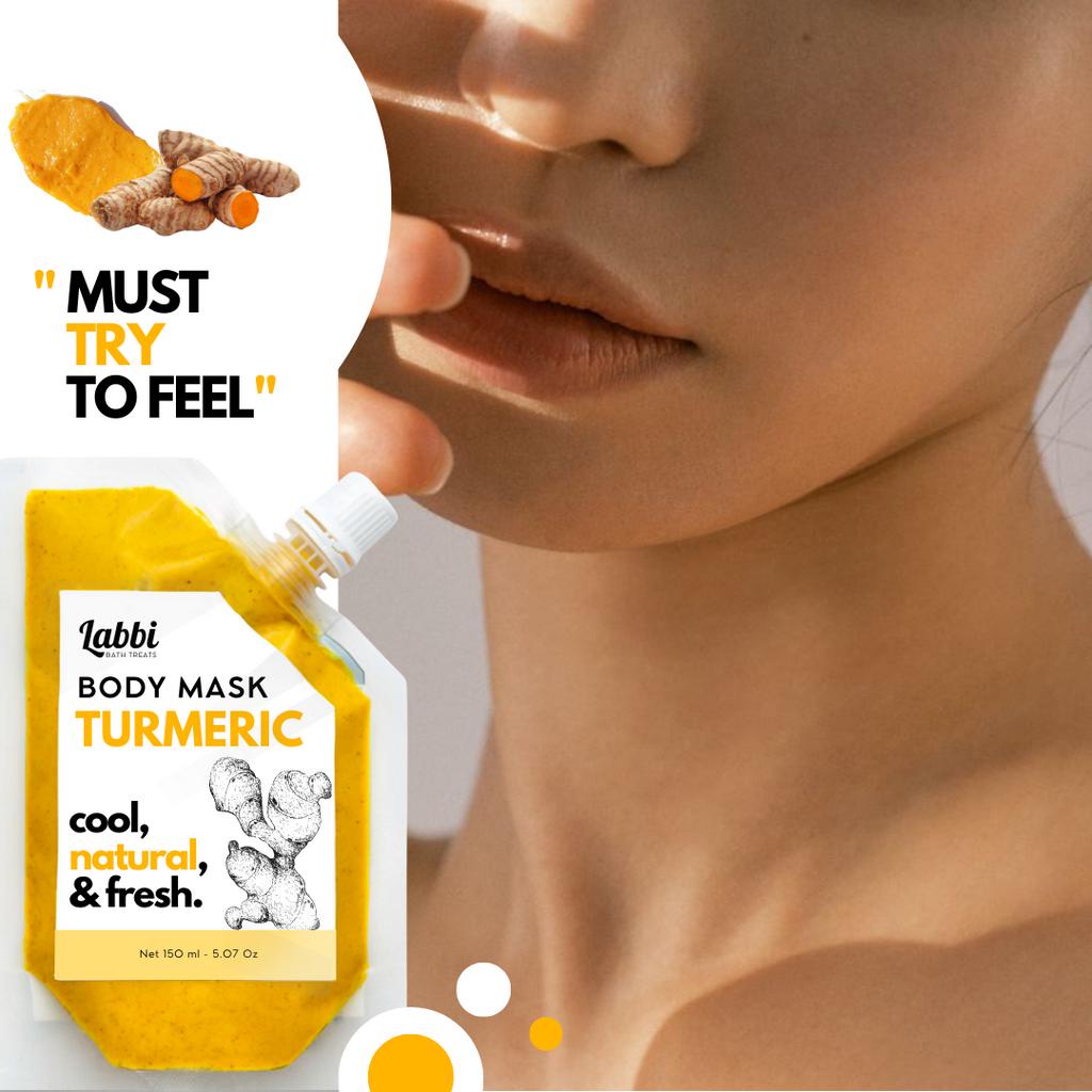 Mặt nạ dưỡng thể Nghệ - TURMERIC BODY MASK - Labbi Bath Treats