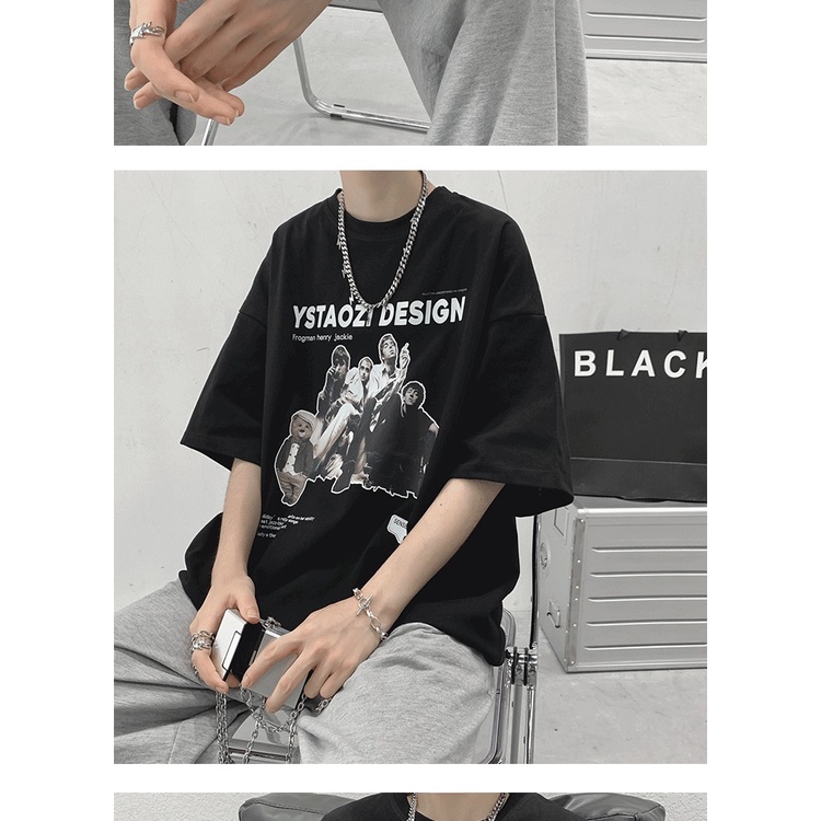 Áo thun tay lỡ nam nữ, áo phông unisex form rộng chất cotton mát mịn thấm hút mồ hôi in hình DESI