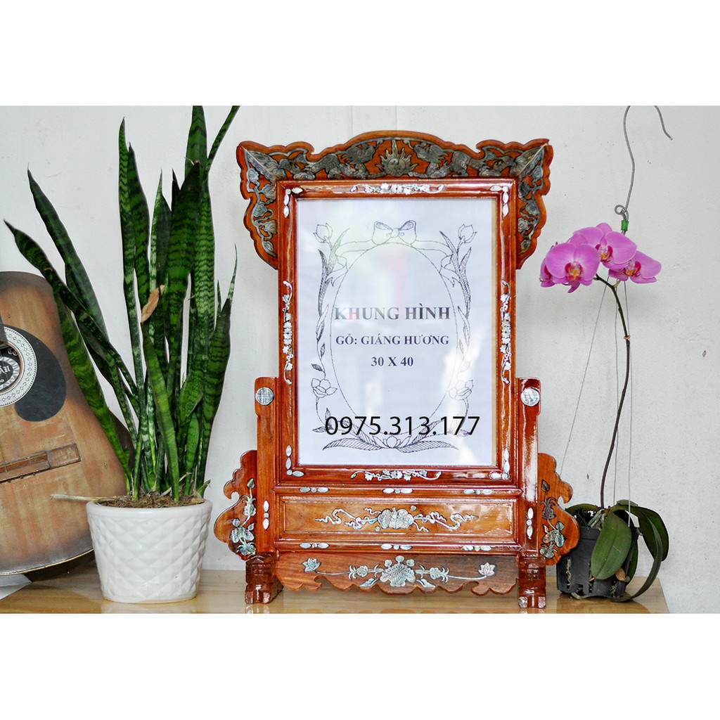 Giảm giá Khung hình thờ gỗ hương 30 x 40 - BeeCost