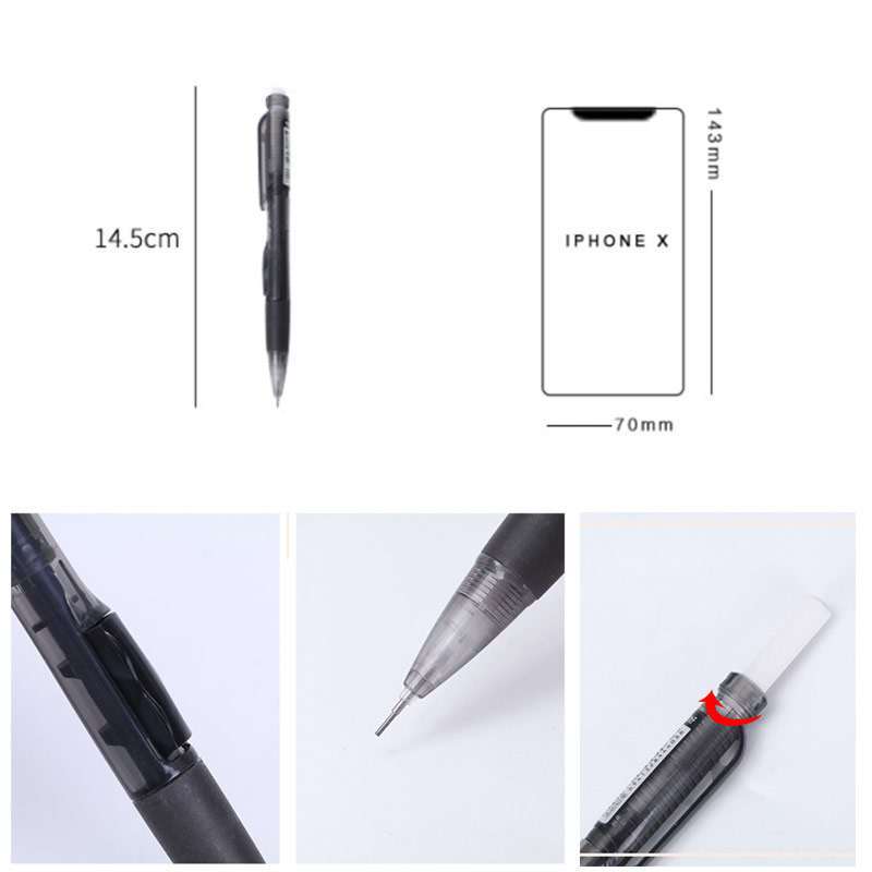 Bút Chì Bấm 0.5 / 0.7mm Kèm Cục Tẩy Tiện Dụng Chất Lượng Cao