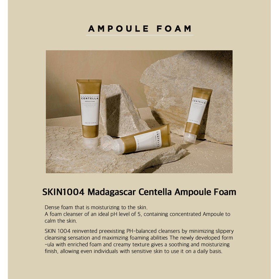 Sữa Rửa Mặt Tạo Bọt Skin1004 Madagascar Centella Ampoule Foam 125ml