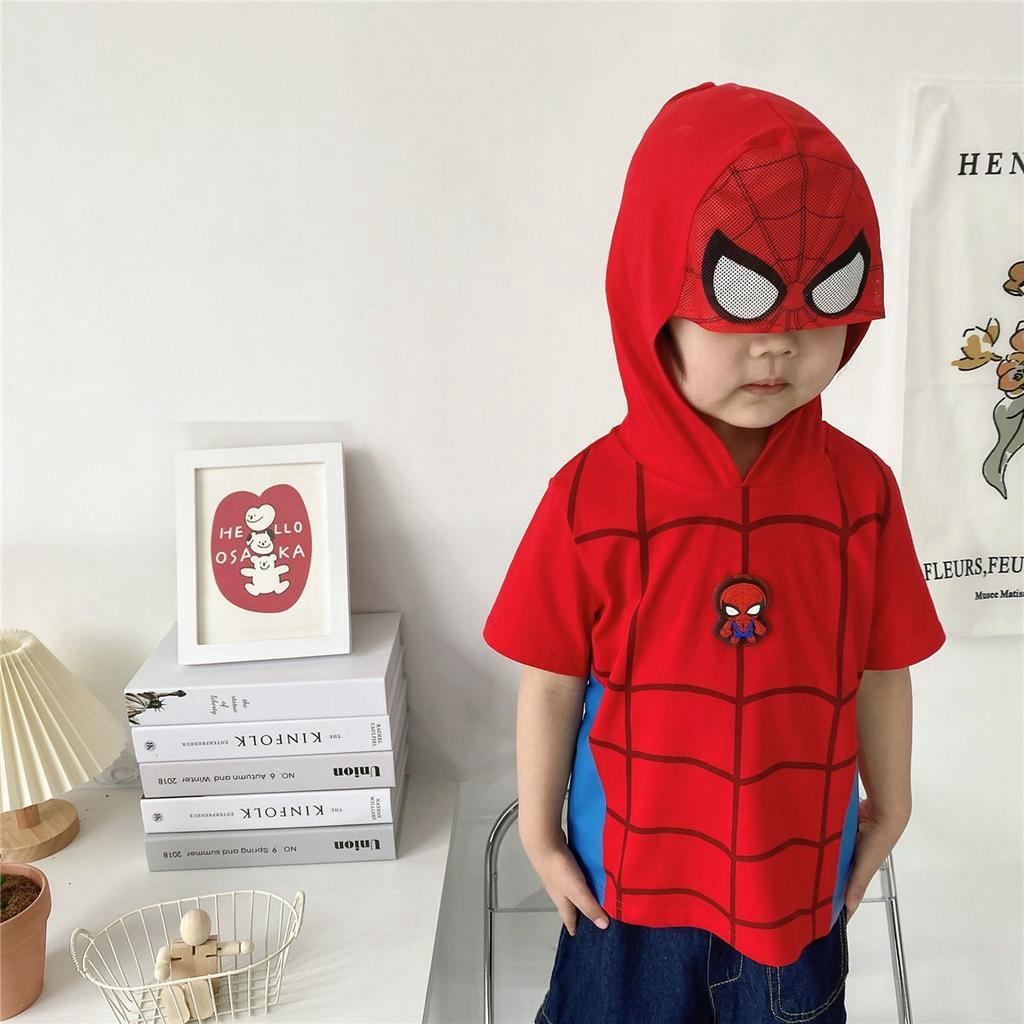 Áo mũ siêu nhân A1503 cho bé trai 2-7 tuổi - Little Maven Official Store