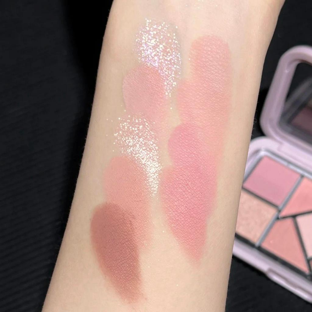 Bảng phấn mắt 9 màu HOLD LIVE xinh xắn bền màu holdlive Happie Small Powder Frame Eyeshadow Palette HL630 HLIV102