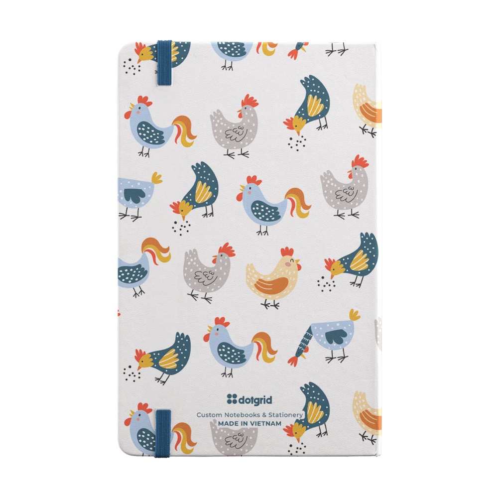 Sổ tay Adorable Animals A5 bìa da cao cấp giấy 100GSM 4 loại ruột