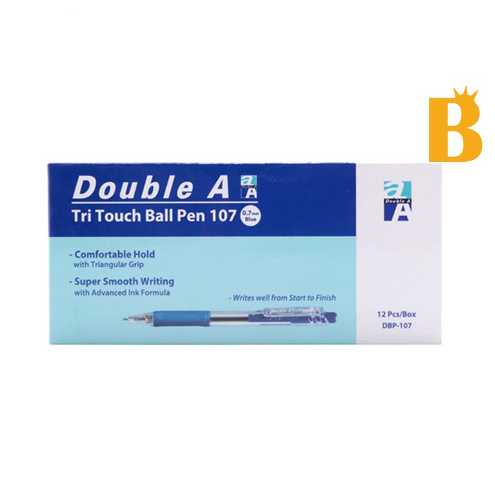 Hộp bút bi Double A Tritouch 12 chiếc- Hàng nhập khẩu - giá thanh lý- freeshipextra đơn từ 50k