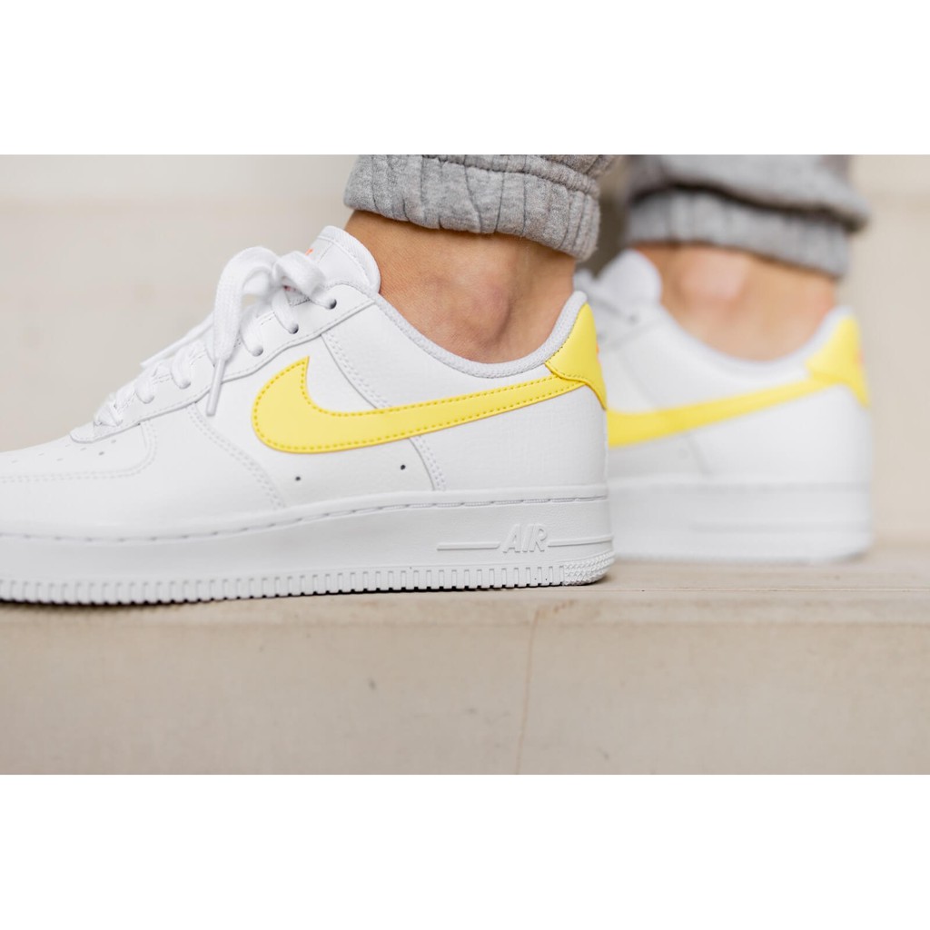 Nike Air Force 1 Chính Hãng FREESHIP Giày Nike Nữ Auth - Nike AF1 Light Citron Mango Chính Hãng