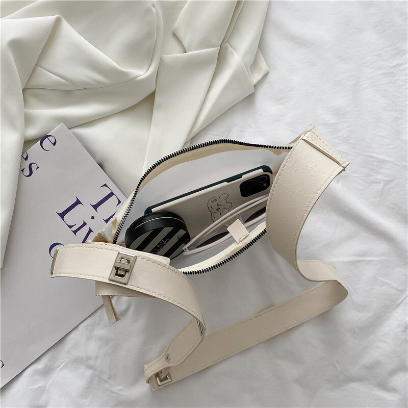 Túi đeo chéo JASMIN NOIR bằng da PU hình vuông cỡ nhỏ kiểu dáng đơn giản thời trang cho nữ
