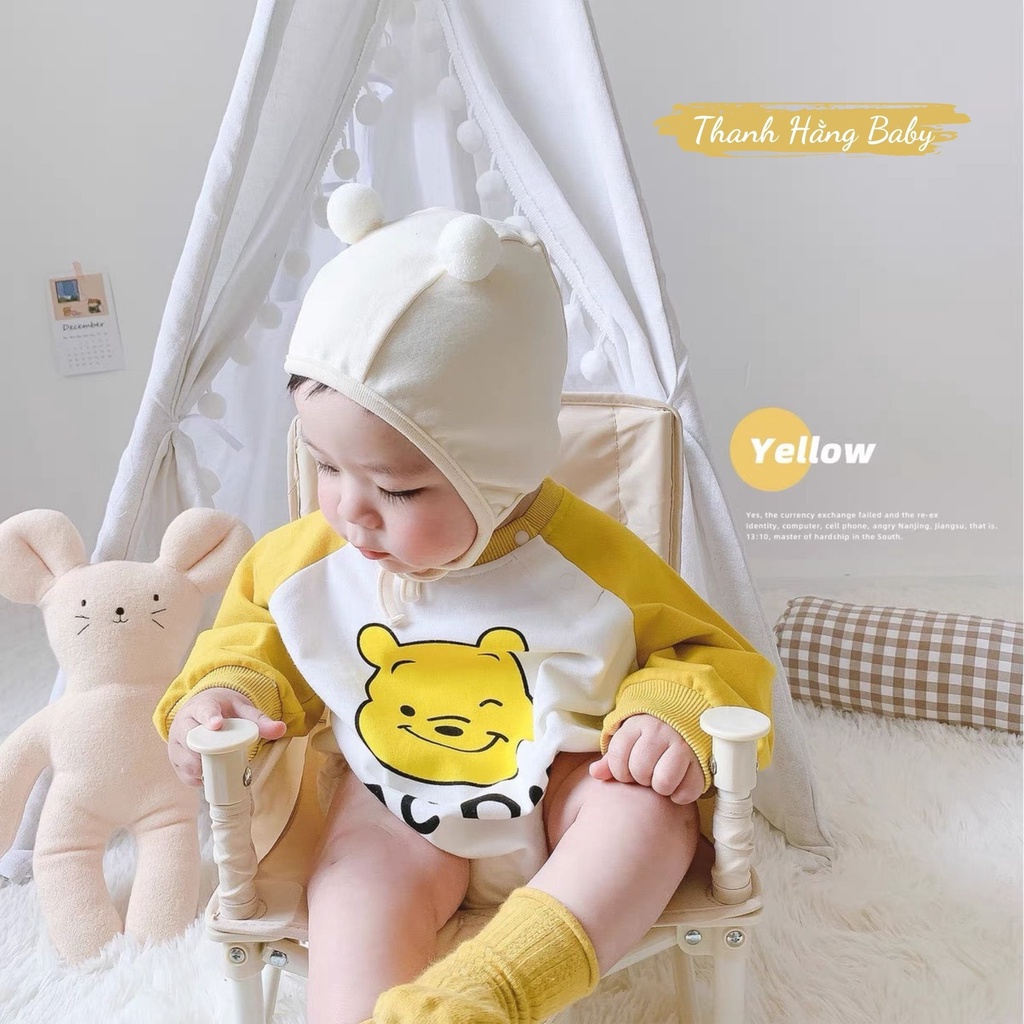 Bodysuit cho dài tay cho bé, body cho bé trai bé gái sơ sinh Thanh hằng baby 5 - 13 kg