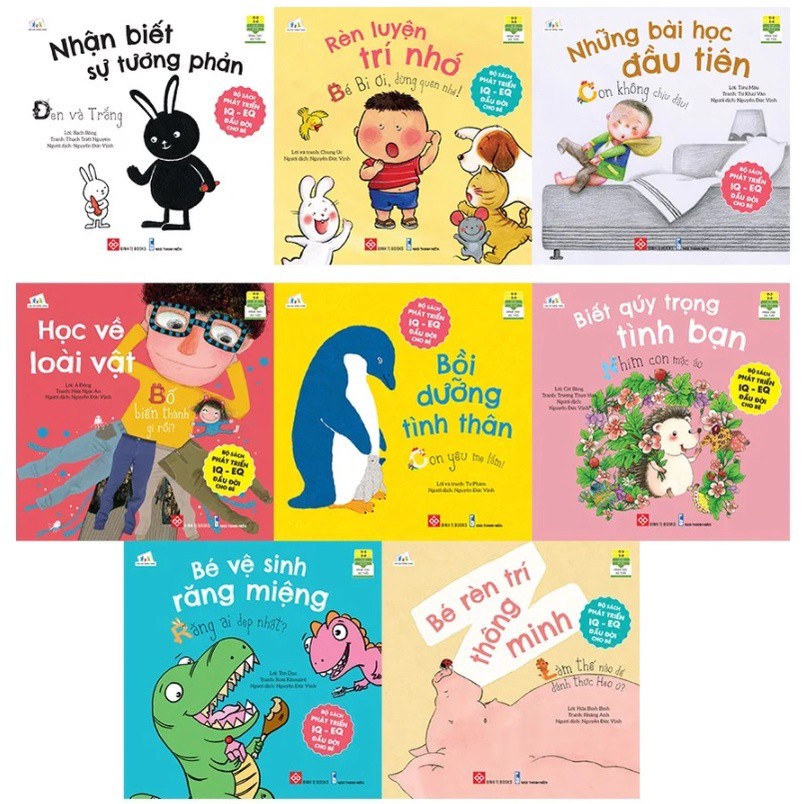 Sách - Bộ phát triển IQ - EQ đầu đời cho bé 8 cuốn - Đinh Tị