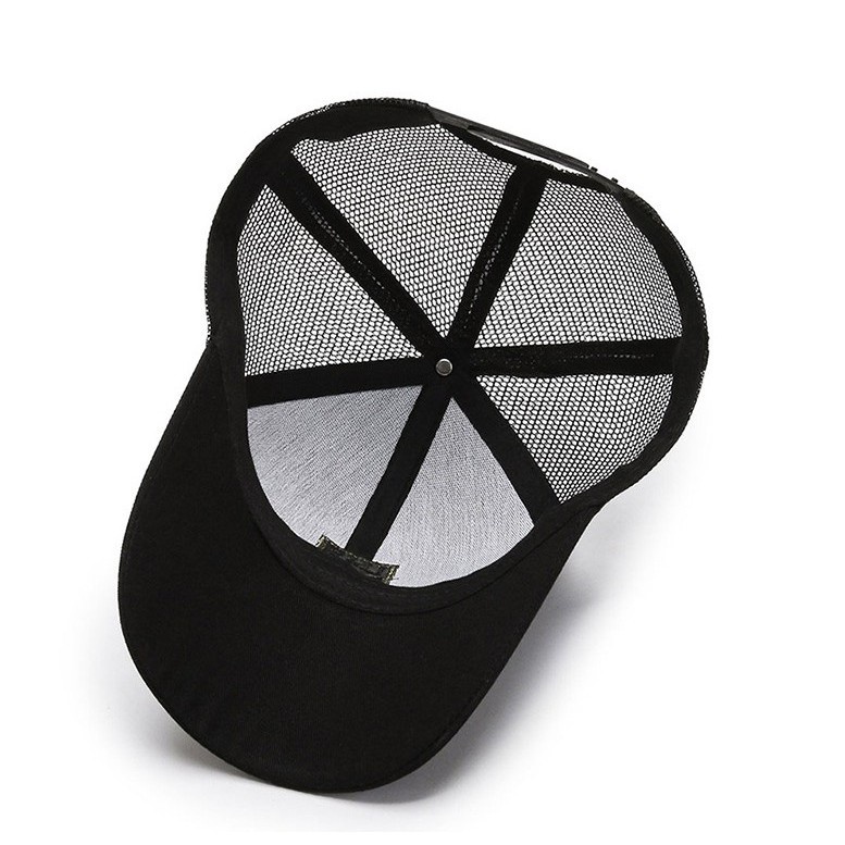 Mũ lưới họa tiết thêu thoáng khí thời trang mùa hè cho nam và nữ