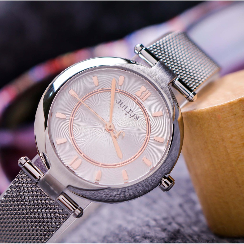 Đồng hồ nữ Julius JS-028 kính sapphire | Julius Official