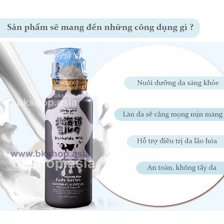 (Auth Thái) Sữa dưỡng thể Beauty Buffet Hokkaido Milk Body Lotion 700ml