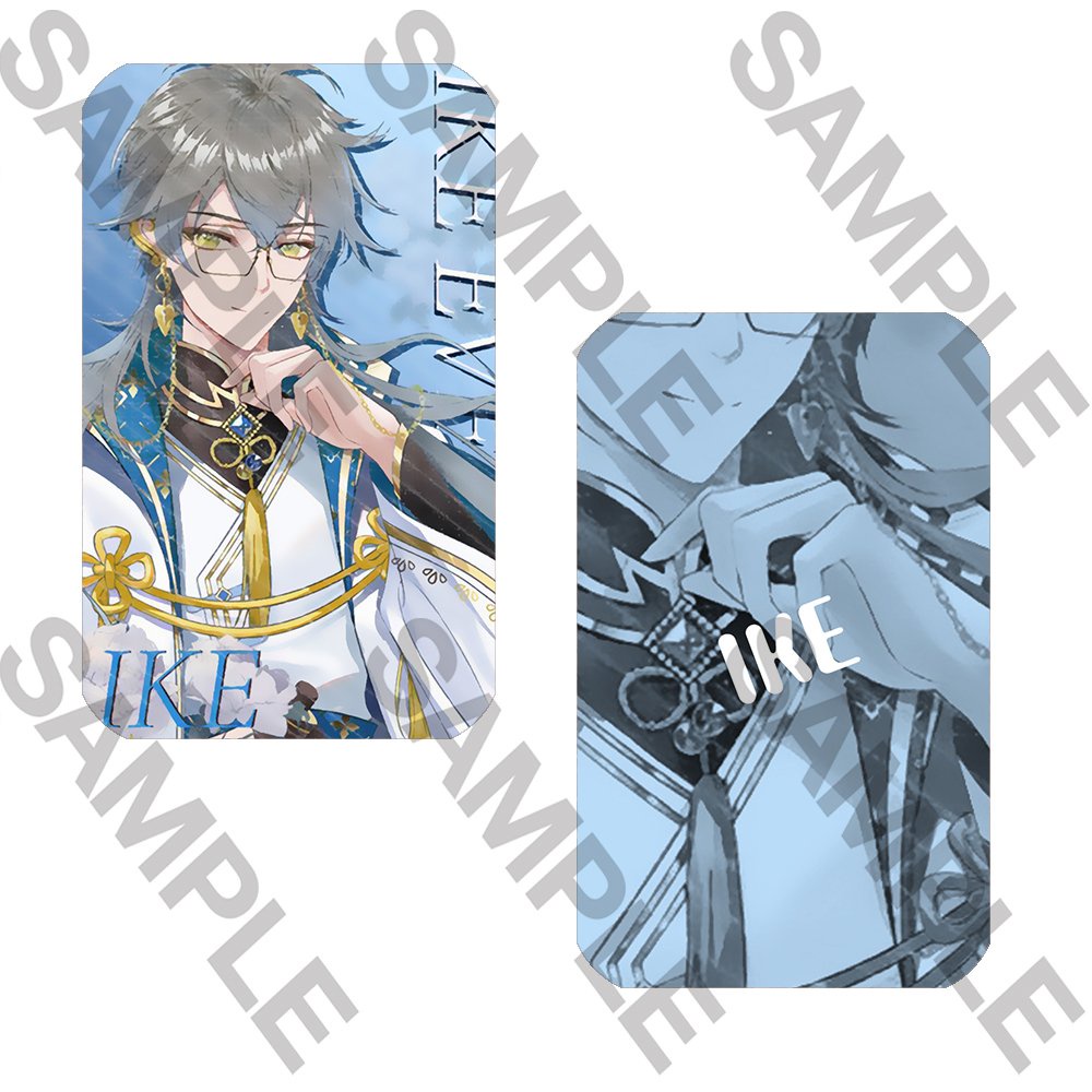 Ảnh thẻ in hình Luxiem Vtuber card bo góc viền 5*8cm