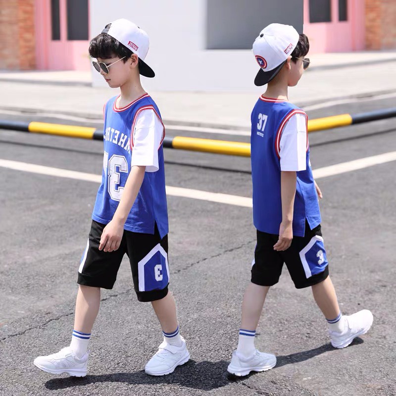 Đồ bộ bé trai BABEKIDS cotton tay phối trắng MHETREX 37, thời trang dành cho trẻ em từ 4 đến 10 tuổi