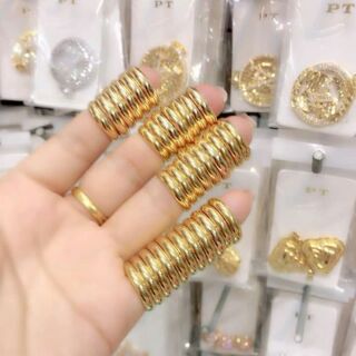 Nhẫn chỉ mạ vàng 24k (loại 2 chỉ 1 chiếc )