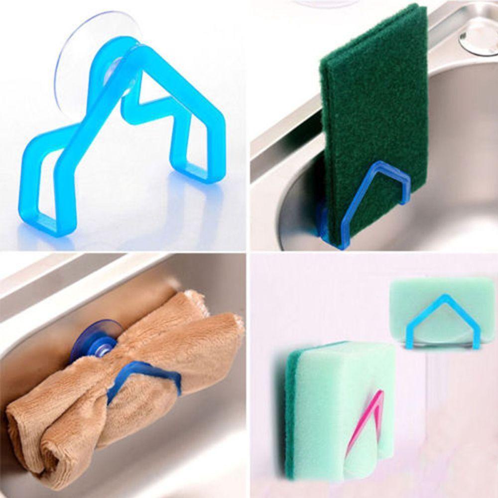 Set 2 Giá Đỡ Bọt Biển Có Giác Hút Gắn Bồn Rửa Tiện Dụng