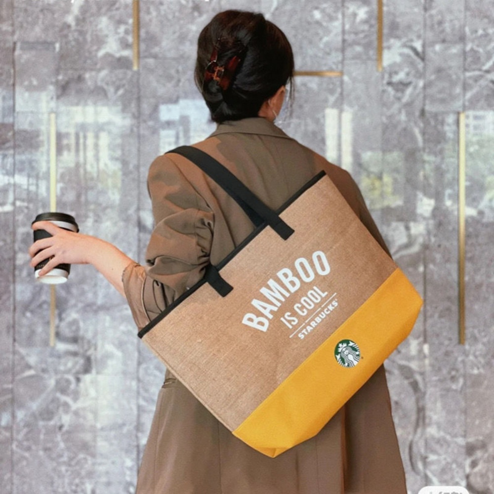 【DREAMLIFE】Tote Bag Canvas Bag Durable Handbag Khaki Lunch Bag Minimalism Protable
