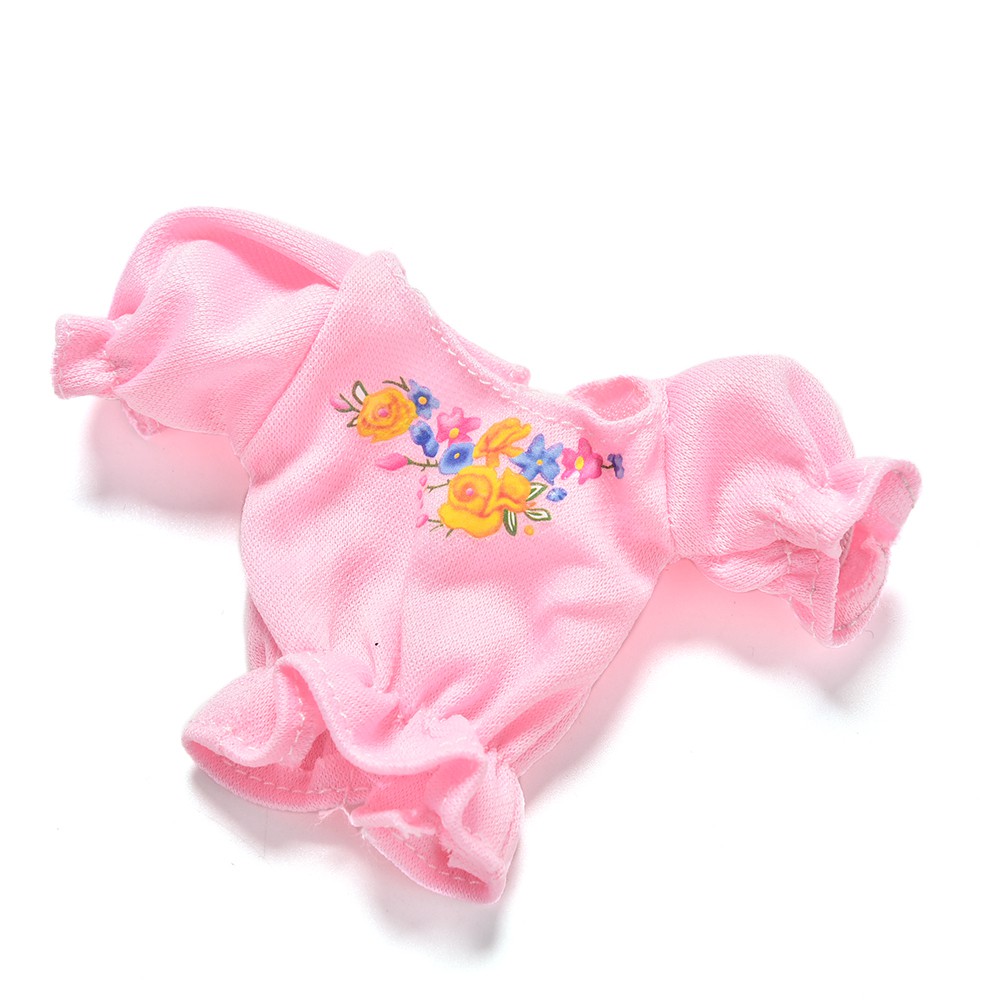 Bộ 2 Món Áo Thun + Chân váy jean Xanh Dương Cho Búp Bê Barbie