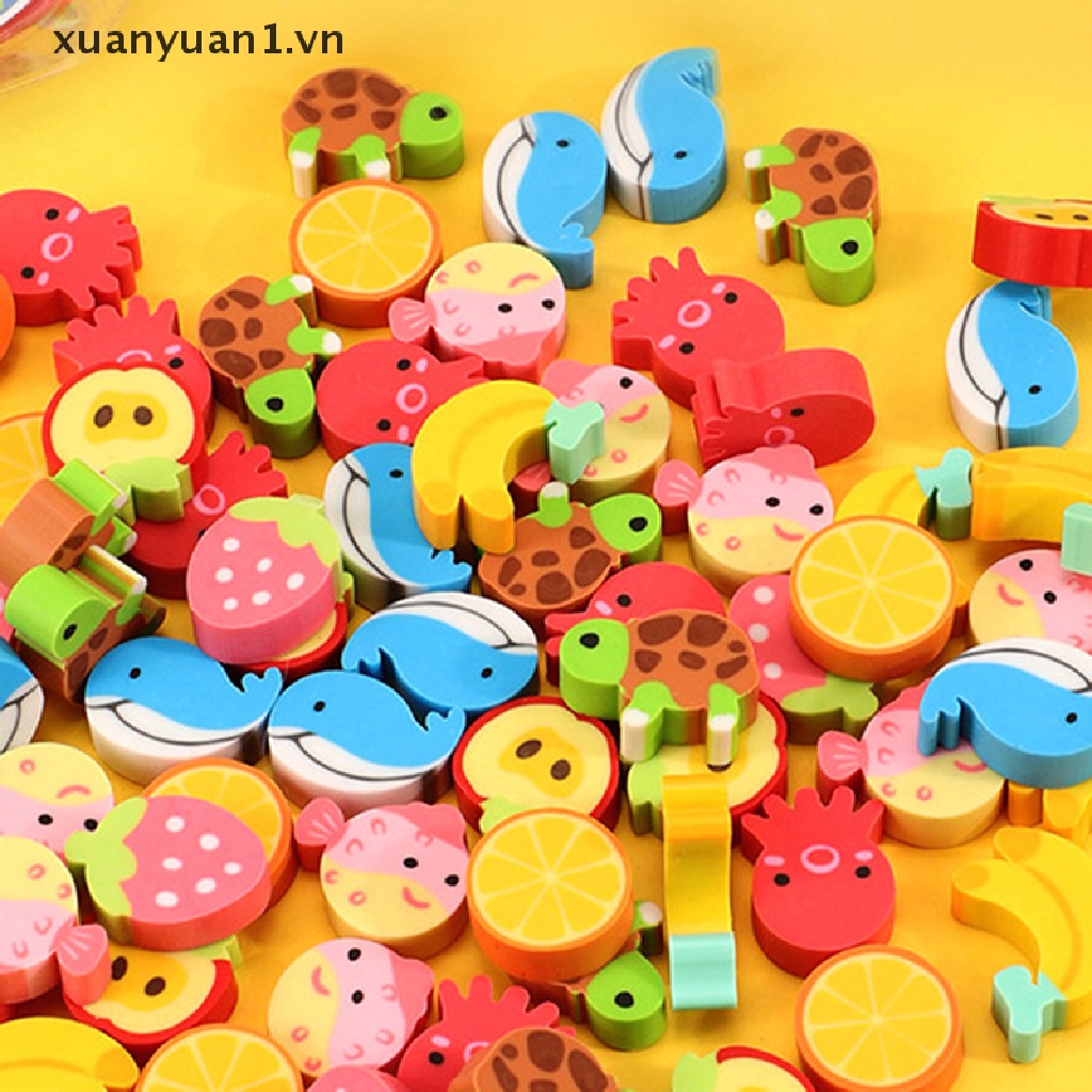 Set 20 Gôm Tẩy Tạo Hình Trái Cây Dễ Thương