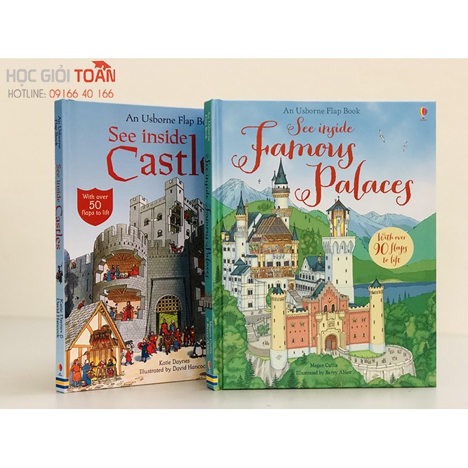 Sách - combo 2 cuốn see inside Famous palaces + Castles 5+