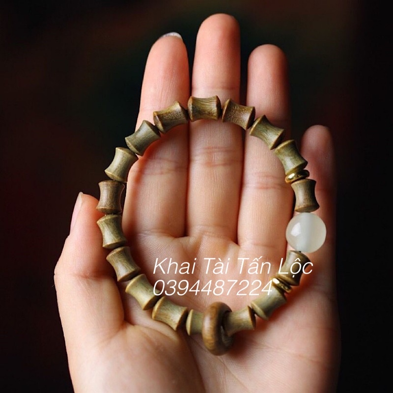 Vòng tay chuỗi hạt đốt tre gỗ đàn hương có dạ Quang phát sáng