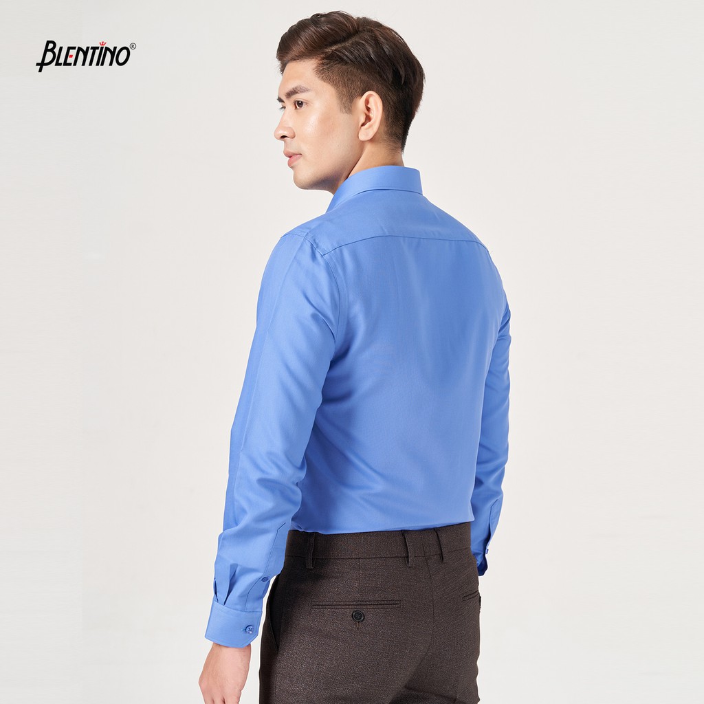 Áo Sơ Mi Nam Dài Tay Công Sở Trơn. Thương Hiệu Blentino BSS04(2)