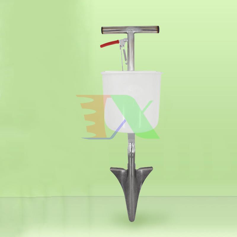 Máy bón phân dạng xẻng TMP-03B, Dụng cụ bón phân Inox liền thân, Thùng bón phân