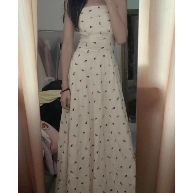 ĐẦM MAXI HOA NHÍ NÀNG THƠ MÙA THU TRONG VEO