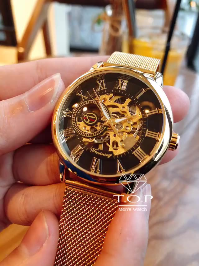 Đồng Hồ Cơ Nam Lộ Máy Chính Hãng Forsining F33 TD4 Dây Thép Lưới Đẹp Thời Trang Cao Cấp Giá Rẻ | BigBuy360 - bigbuy360.vn