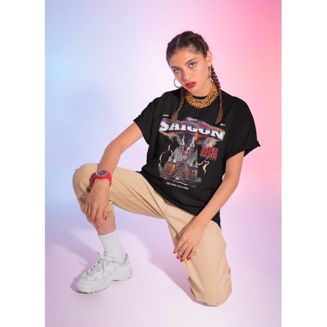 Áo Thun Nam Cổ Tròn Hades Saigon Spirit Tee Phong Cách Retro Áo Phông Sài Gòn | BigBuy360 - bigbuy360.vn