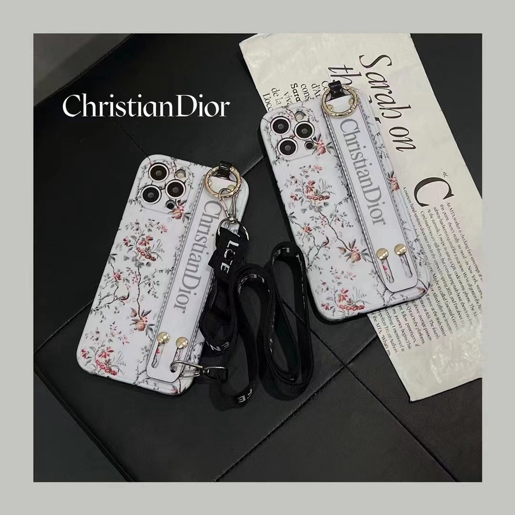 Dior Ốp Điện Thoại Họa Tiết Hoa Xinh Xắn Cho iphone 11 12 13 Pro Max 13pro iX XR Xs Max 7plus 8plus 12Pro 12 Pro Max