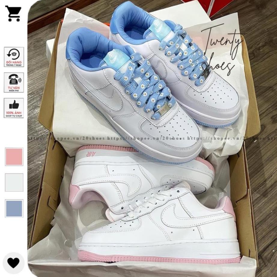 Giày_Nike AF1 Nữ, Giày_Nike Air Force 1 Đế Xanh, Đế Hồng Hàng Cao Cấp Full Box + Bill I