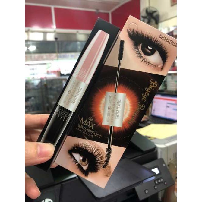 Mascara không thấm nước dày &amp; tơi mi 2 đầu Sivanna Colors 6X