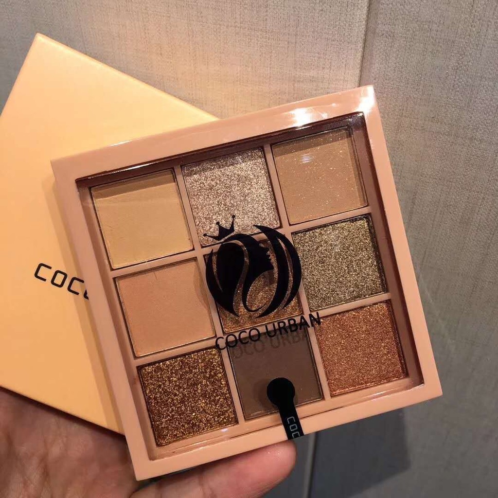 Bảng phấn mắt nhũ lì 9 ô CoCo Urban Overtake Sena Beauty