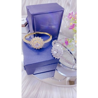 Vòng tay nữ màu vàng 18 màu bạch kim cao cấp mẫu mới về