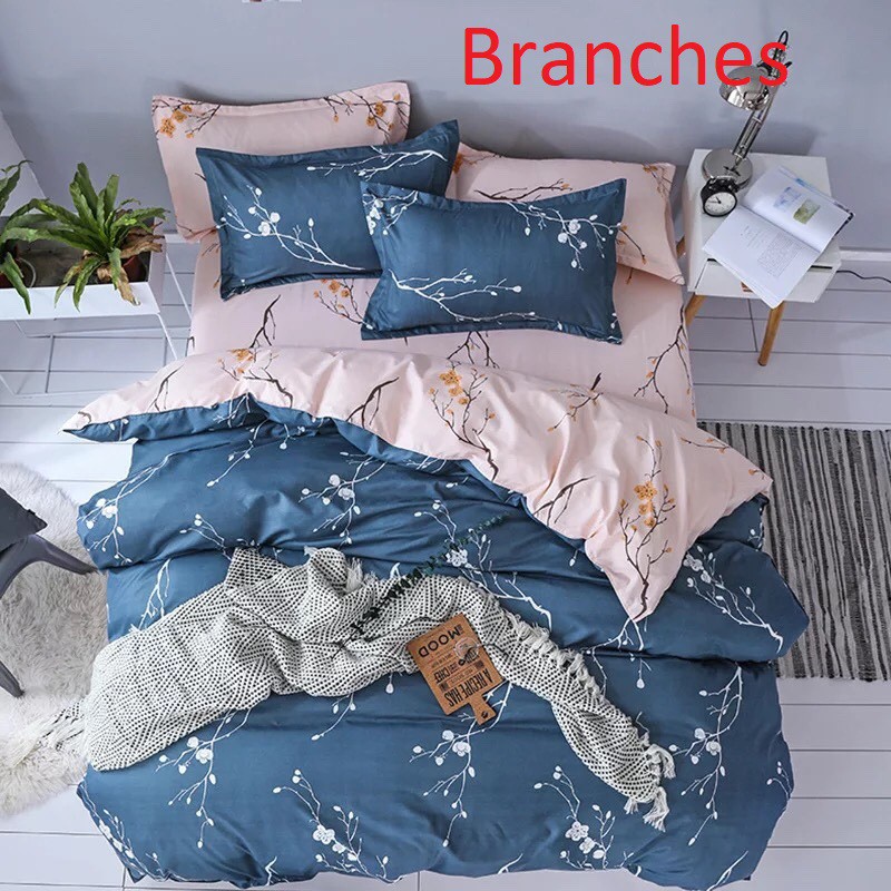 Bộ Drap &amp; Vo Chăn Cotton Nhung Melisa 160X200 / 180x200 (4 Mon)