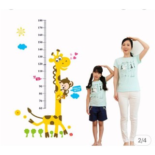 Decal thước đo chiều cao dán tường đáng yêu - đủ mẫu