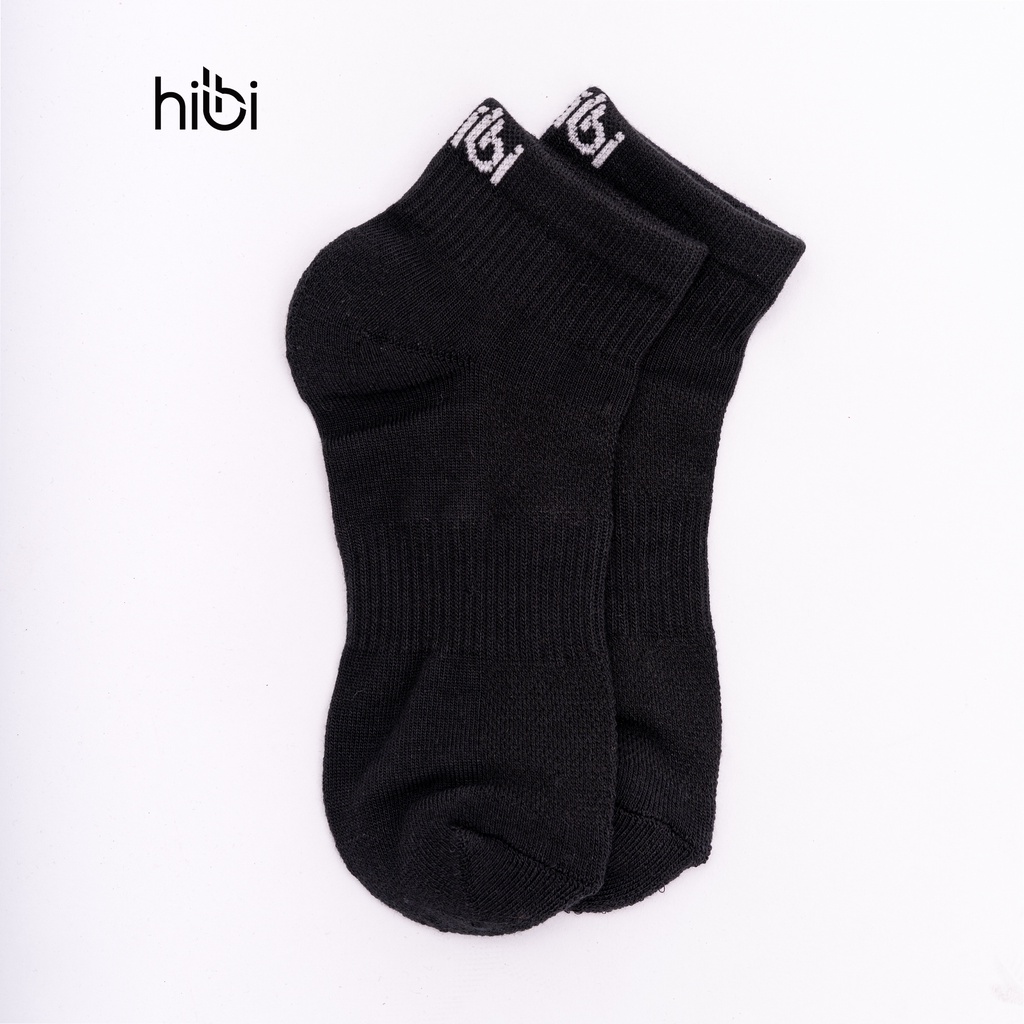 Tất thể thao cổ ngắn Hibi Sports A011 Cotton chống hôi chân, loại có đệm và bo ôm chân chống trượt