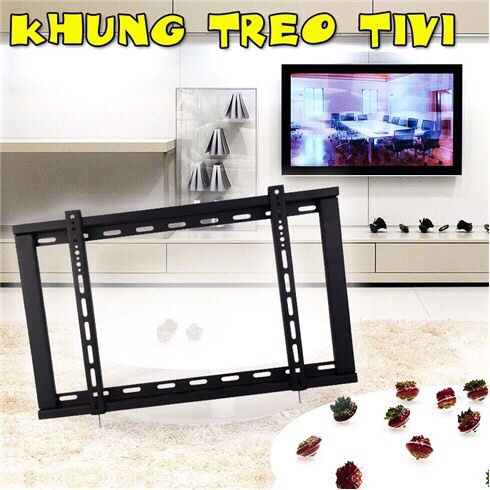 GIÁ TREO TV-KHUNG TREO TIVI CỐ ĐỊNH ÁP SÁT TƯỜNG 19-37 IN - GIÁ TREO TV-KHUNG TREO TIVI
