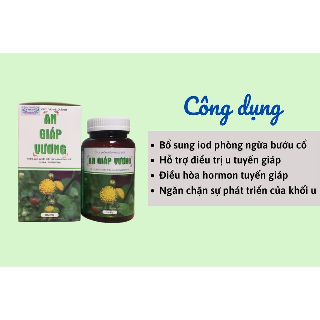 [COMBO 5 HỘP] An Giáp Vương - Hỗ trợ tuyến giáp - lọ 90g