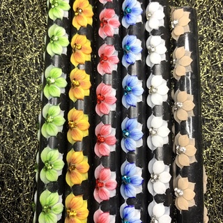 Hoa bột nail, mẫu hoa nửa nhọn