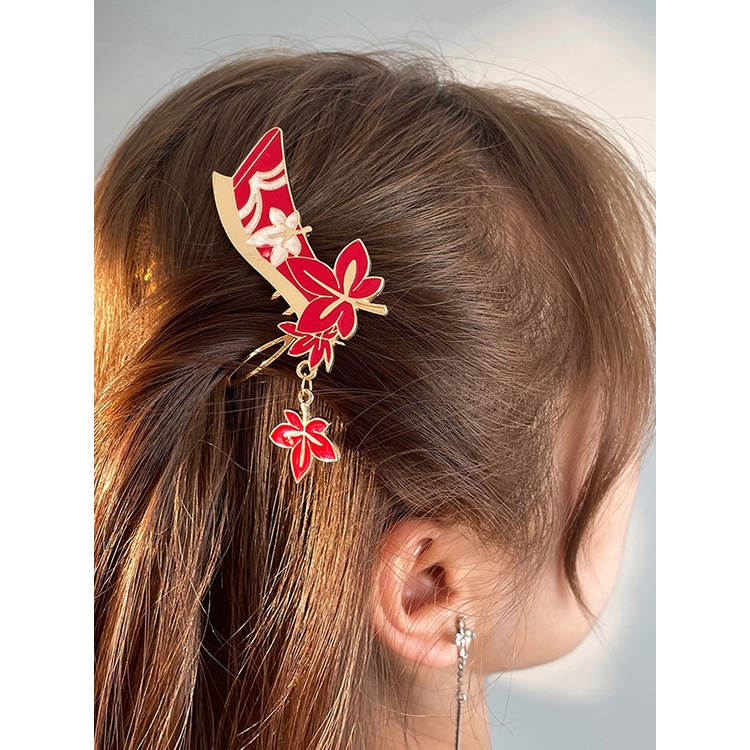 Kẹp Tóc Hoa Dùng Hóa Trang Nhân Vật Trong Game Genshin Va Chạm Aether Lumine