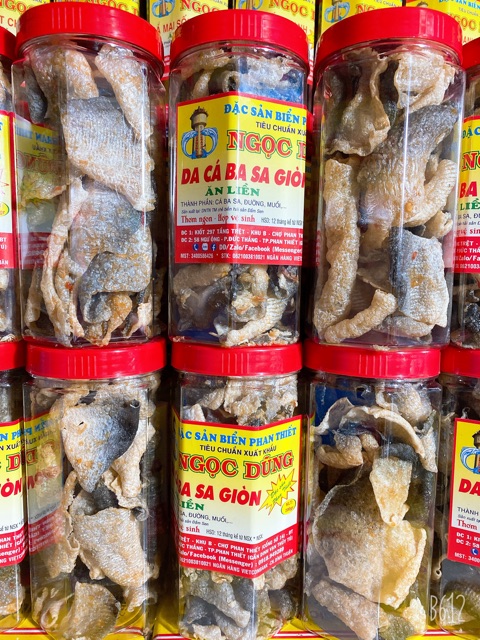 Da Cá BaSa Giòn ( ăn liền ) là món ăn ngon của Shop Đặc Sản Biển Phan Thiết NGỌC DŨNG; Hộp 200 gram. HSD 12 tháng