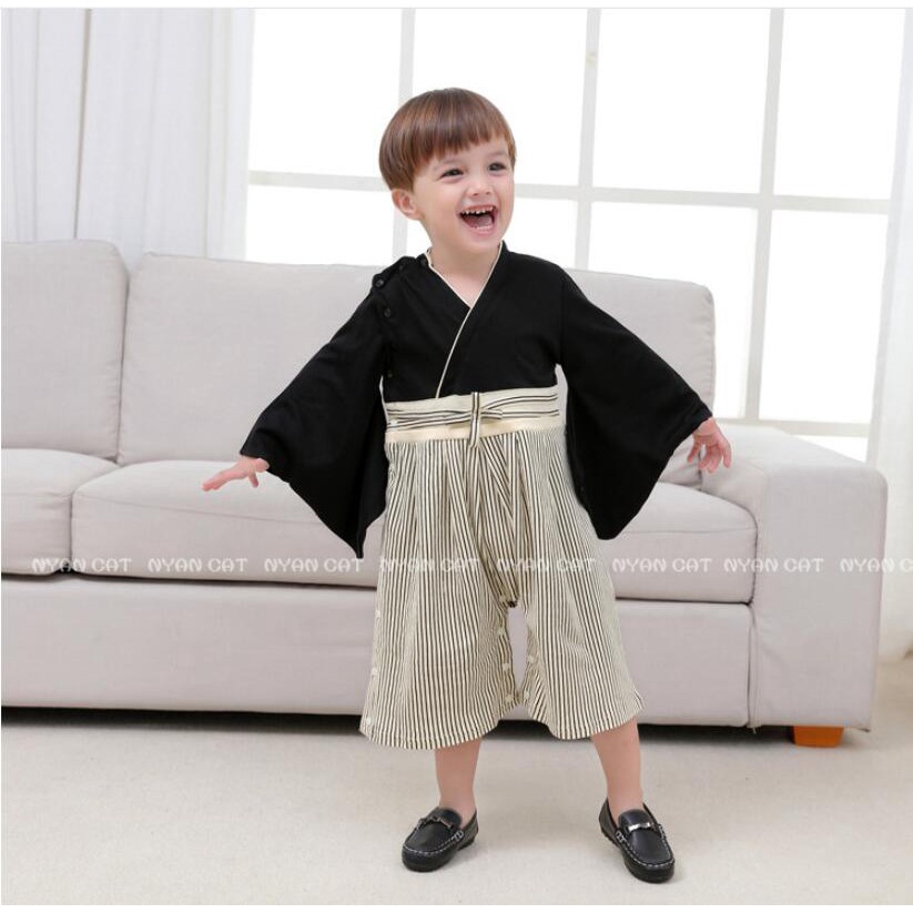 Bộ Áo Liền Quần Kiểu Kimono Nhật Bản Thích Hợp Làm Quà Tặng Sinh Nhật Cho Bé