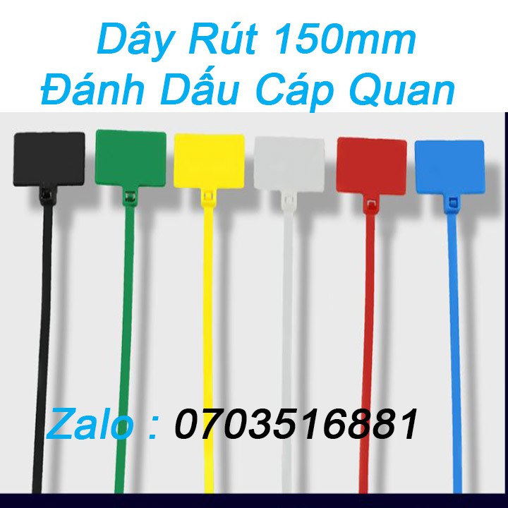 Dây Rút ,Dây Thít Màu 4x150mm - 50 sợi