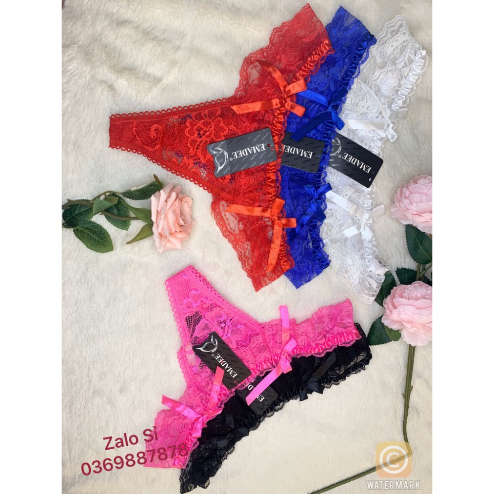 [FREE SHIP] Quần lót ren lọt khe nữ nhiều màu lựa chọn
