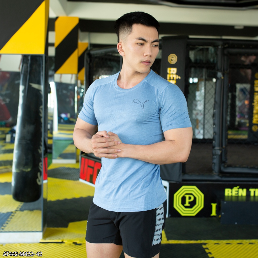 ÁO THUN THỂ THAO PU.MA  AT442 - THỜI TRANG NAM VNXK