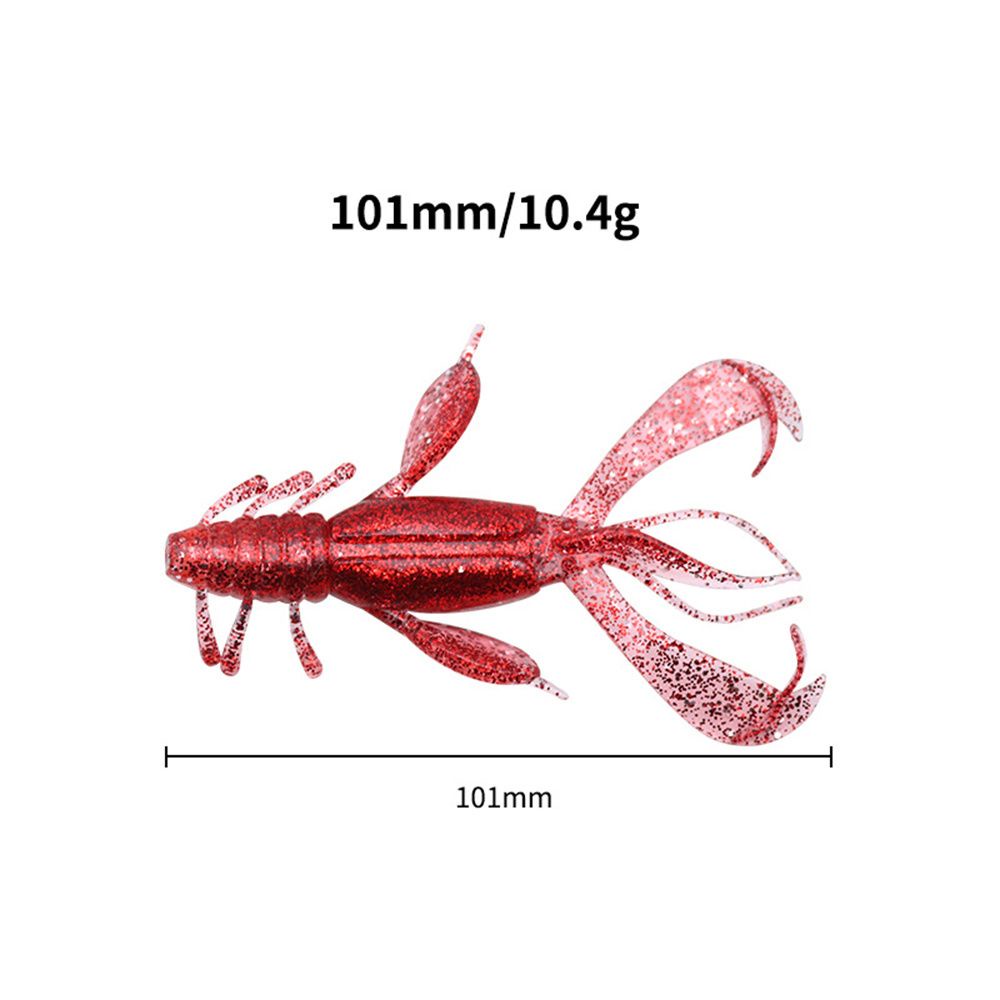 MUVAKO Bộ 3 mồi giả thu hút câu cá bằng silicon mềm 100mm