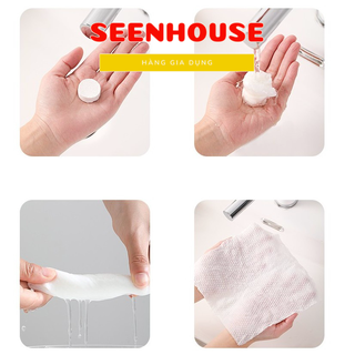 ( 1 GÓI) KHĂN GIẤY NÉN ĐA NĂNG 1 GÓI 20 CHIẾC KHĂN